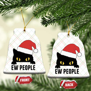 Funny Cat Christmas Ceramic Ornament Ew People Anti Social Grumpy Cat Xmas TS14 Print Your Wear