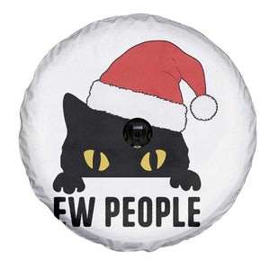 Funny Cat Christmas Spare Tire Cover Ew People Anti Social Grumpy Cat Xmas - Print Your Wear