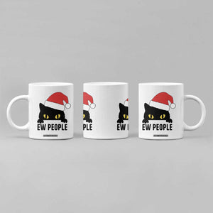 Funny Cat Christmas Coffee Mug Ew People Anti Social Grumpy Cat Xmas TS14 Print Your Wear