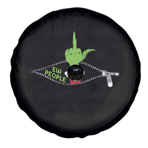Funny Elf Hand Christmas Spare Tire Cover Ew People Anti Socaial Xmas - Print Your Wear