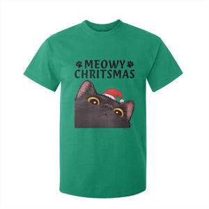 Funny Black Cat Christmas T Shirt For Kid Cute Kitty Xmas TS14 Irish Green Print Your Wear