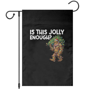 Funny Bigfoot Christmas Garden Flag Is This Jolly Enough TS14 Black Print Your Wear