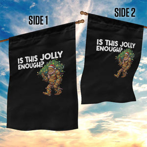Funny Bigfoot Christmas Garden Flag Is This Jolly Enough TS14 Print Your Wear