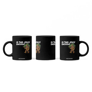 Funny Bigfoot Christmas Coffee Mug Is This Jolly Enough TS14 Print Your Wear