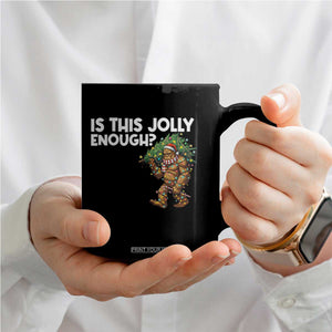 Funny Bigfoot Christmas Coffee Mug Is This Jolly Enough TS14 Print Your Wear