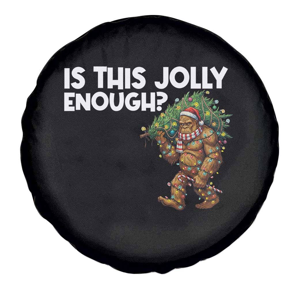 Funny Bigfoot Christmas Spare Tire Cover Is This Jolly Enough TS14 Print Your Wear