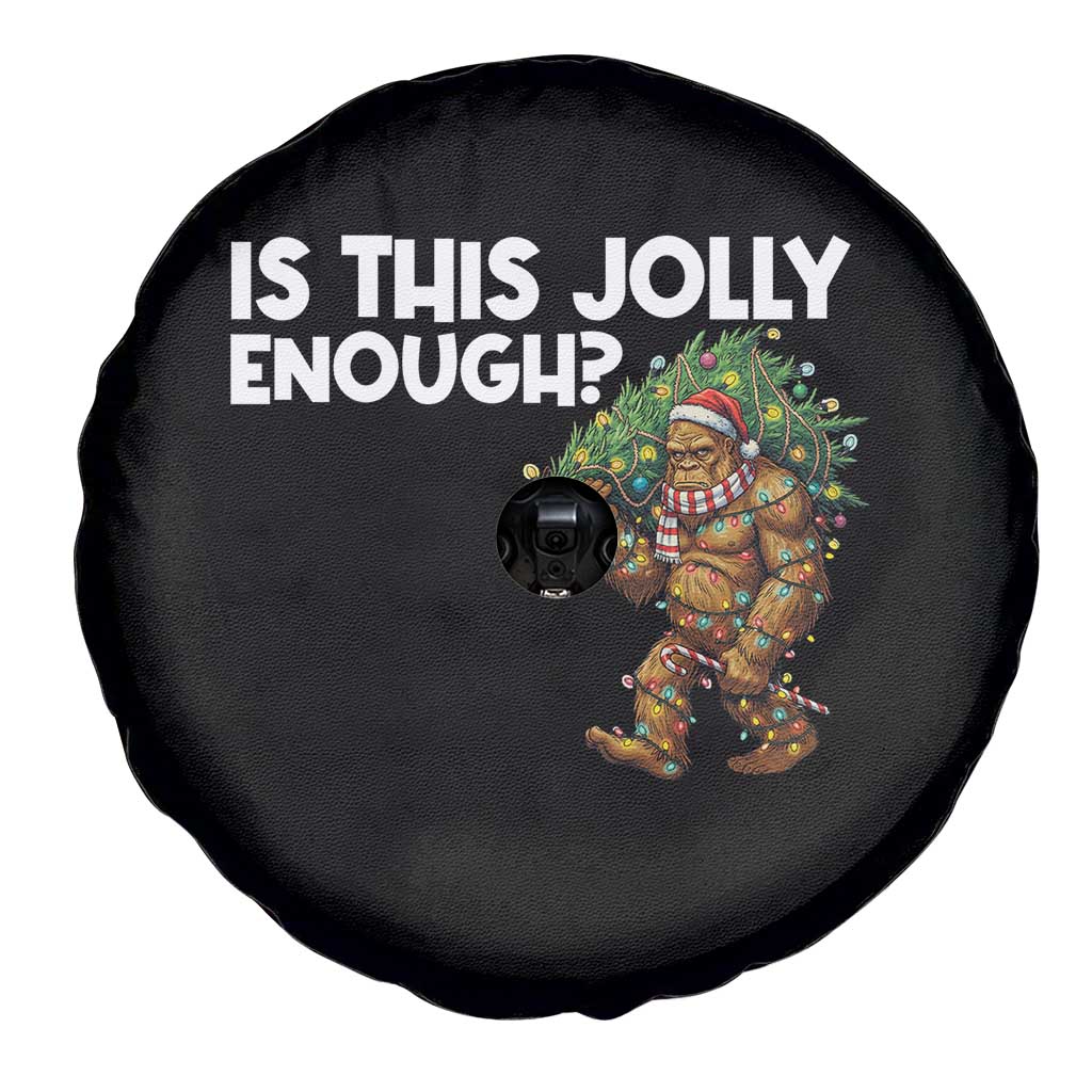 Funny Bigfoot Christmas Spare Tire Cover Is This Jolly Enough TS14 Print Your Wear