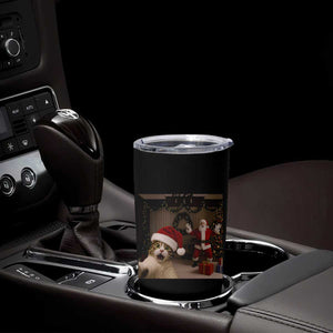 Funny Cat With Santa Selfie Christmas Tumbler Cup TS14 Print Your Wear