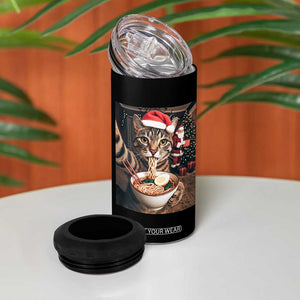 Funny Cat Ramen Selfie With Santa Christmas 4 in 1 Can Cooler Tumbler TS14 Print Your Wear