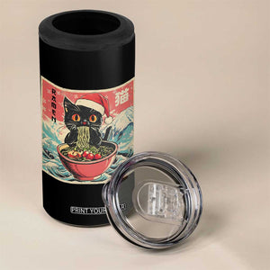 Cat Ramen Christmas 4 in 1 Can Cooler Tumbler Japanese Kawaii Retro Cats Manga TS14 Print Your Wear