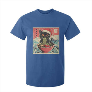 Cat Ramen Christmas T Shirt For Kid Japanese Kawaii Retro Cats Manga TS14 Royal Blue Print Your Wear