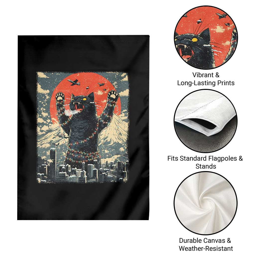 Japanese Cat Christmas Garden Flag Funny Kitten Kitty Cat Lover TS14 Print Your Wear