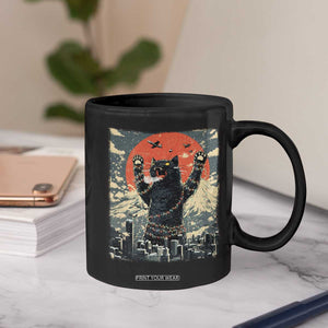 Japanese Cat Christmas Coffee Mug Funny Kitten Kitty Cat Lover TS14 Print Your Wear