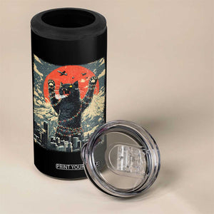 Japanese Cat Christmas 4 in 1 Can Cooler Tumbler Funny Kitten Kitty Cat Lover TS14 Print Your Wear