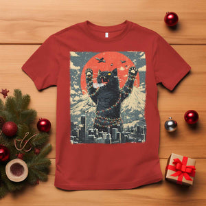 Japanese Cat Christmas T Shirt Funny Kitten Kitty Cat Lover TS14 Red Print Your Wear
