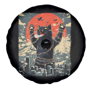 Japanese Cat Christmas Spare Tire Cover Funny Kitten Kitty Cat Lover TS14 Print Your Wear