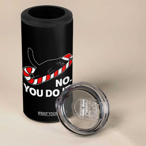 Funny Lazy Cat Christmas 4 in 1 Can Cooler Tumbler No You Do It TS14 Print Your Wear