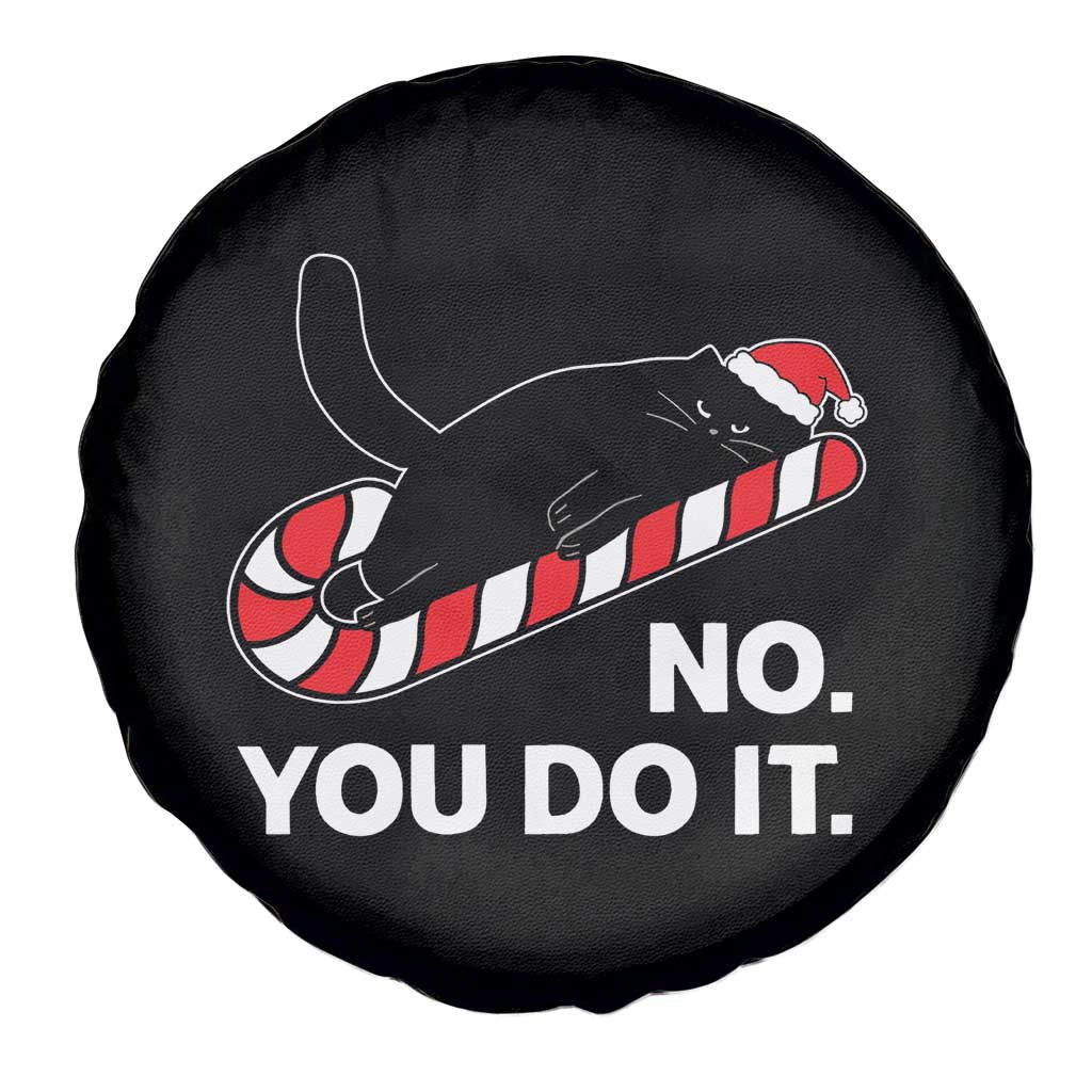 Funny Lazy Cat Christmas Spare Tire Cover No You Do It - Print Your Wear