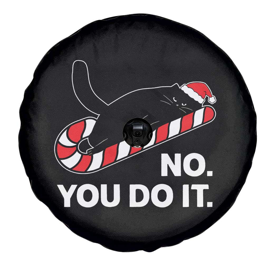 Funny Lazy Cat Christmas Spare Tire Cover No You Do It - Print Your Wear