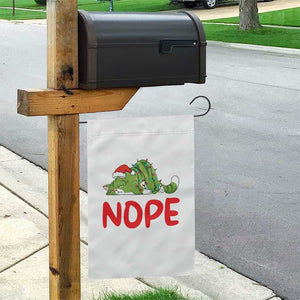 Funny Lazy Cat Christmas Garden Flag Nope Not Today TS14 Print Your Wear