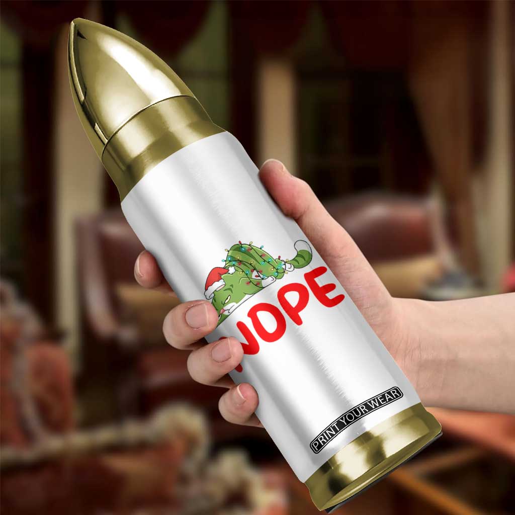 Funny Lazy Cat Christmas Bullet Tumbler Nope Not Today TS14 Print Your Wear