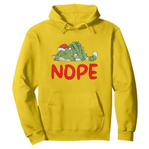 Funny Lazy Cat Christmas Hoodie Nope Not Today TS14 Daisy Print Your Wear