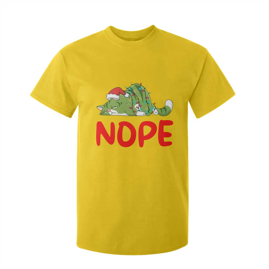 Funny Lazy Cat Christmas T Shirt For Kid Nope Not Today TS14 Daisy Print Your Wear