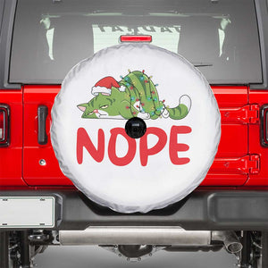 Funny Lazy Cat Christmas Spare Tire Cover Nope Not Today TS14 White Print Your Wear