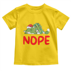Funny Lazy Cat Christmas Toddler T Shirt Nope Not Today TS14 Daisy Print Your Wear