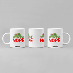 Funny Lazy Cat Christmas Coffee Mug Nope Not Today TS14 Print Your Wear