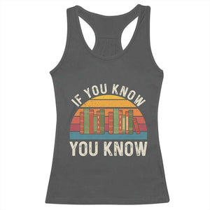 67 Six Seven Book Lover Meme Racerback Tank Top If You Know You Know TS14 Dark Heather Print Your Wear