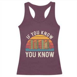 67 Six Seven Book Lover Meme Racerback Tank Top If You Know You Know TS14 Maroon Print Your Wear