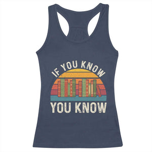 67 Six Seven Book Lover Meme Racerback Tank Top If You Know You Know TS14 Navy Print Your Wear