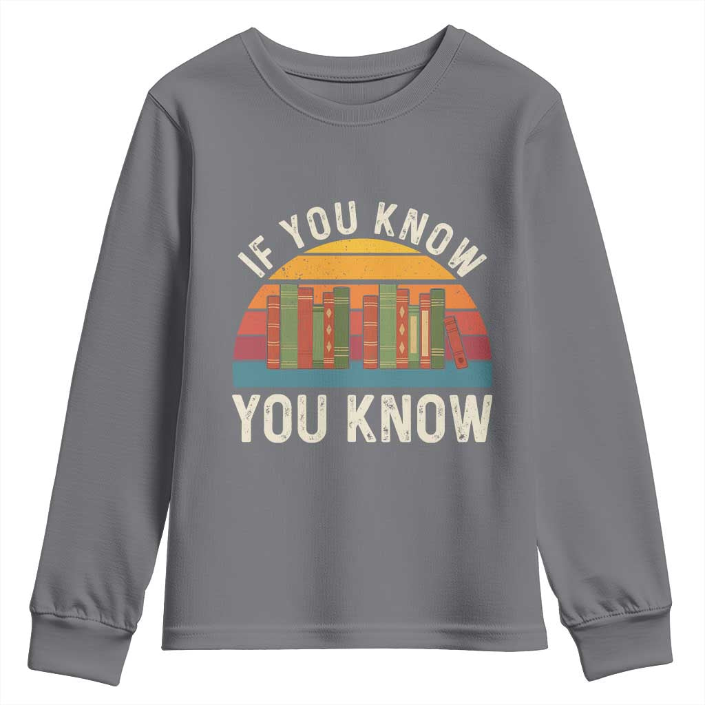 67 Six Seven Book Lover Meme Youth Sweatshirt If You Know You Know TS14 Charcoal Print Your Wear