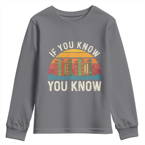 67 Six Seven Book Lover Meme Youth Sweatshirt If You Know You Know TS14 Charcoal Print Your Wear