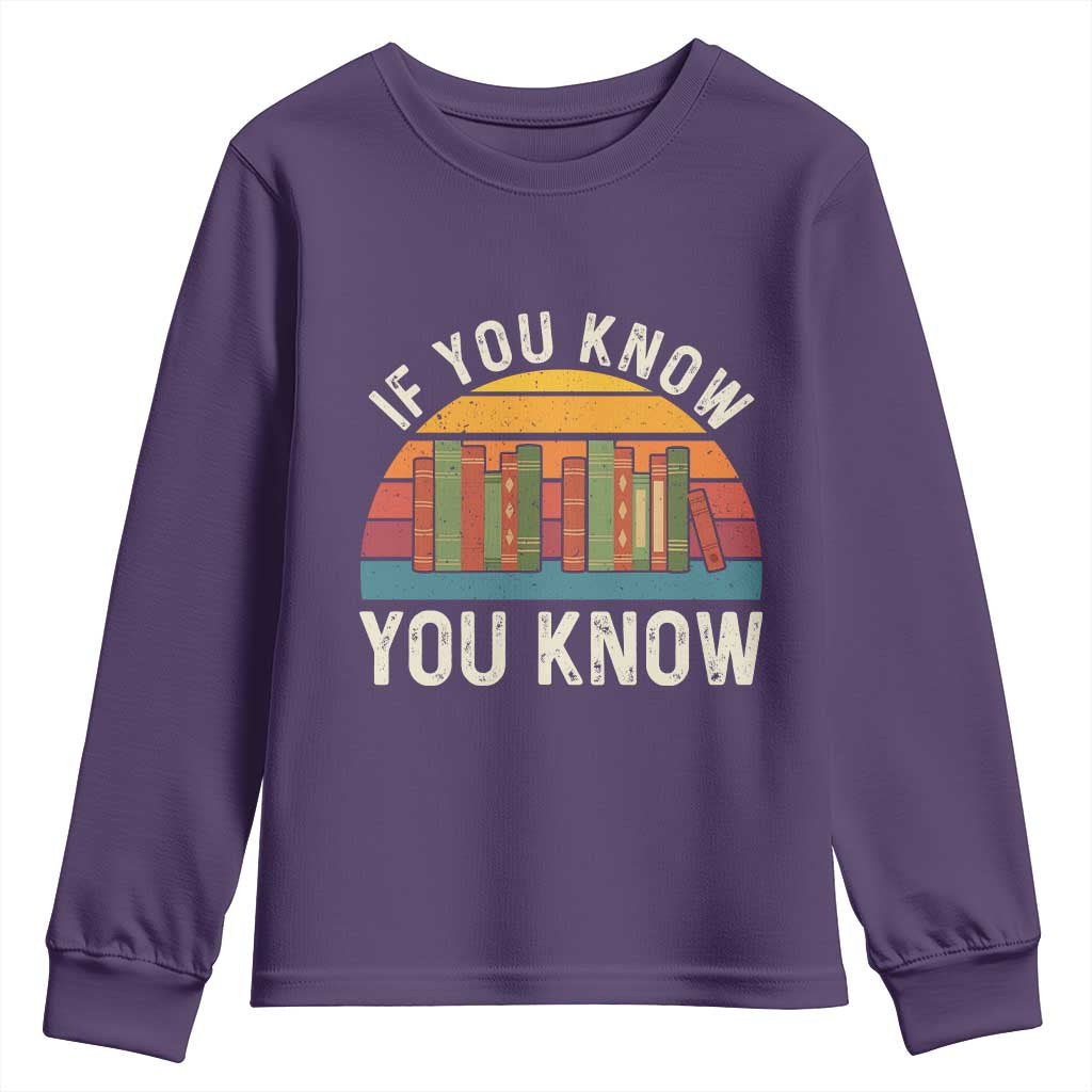 67 Six Seven Book Lover Meme Youth Sweatshirt If You Know You Know TS14 Purple Print Your Wear