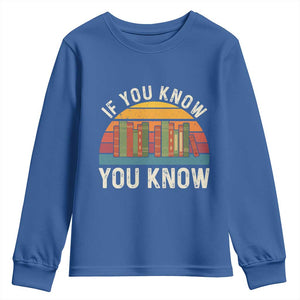 67 Six Seven Book Lover Meme Youth Sweatshirt If You Know You Know TS14 Royal Blue Print Your Wear