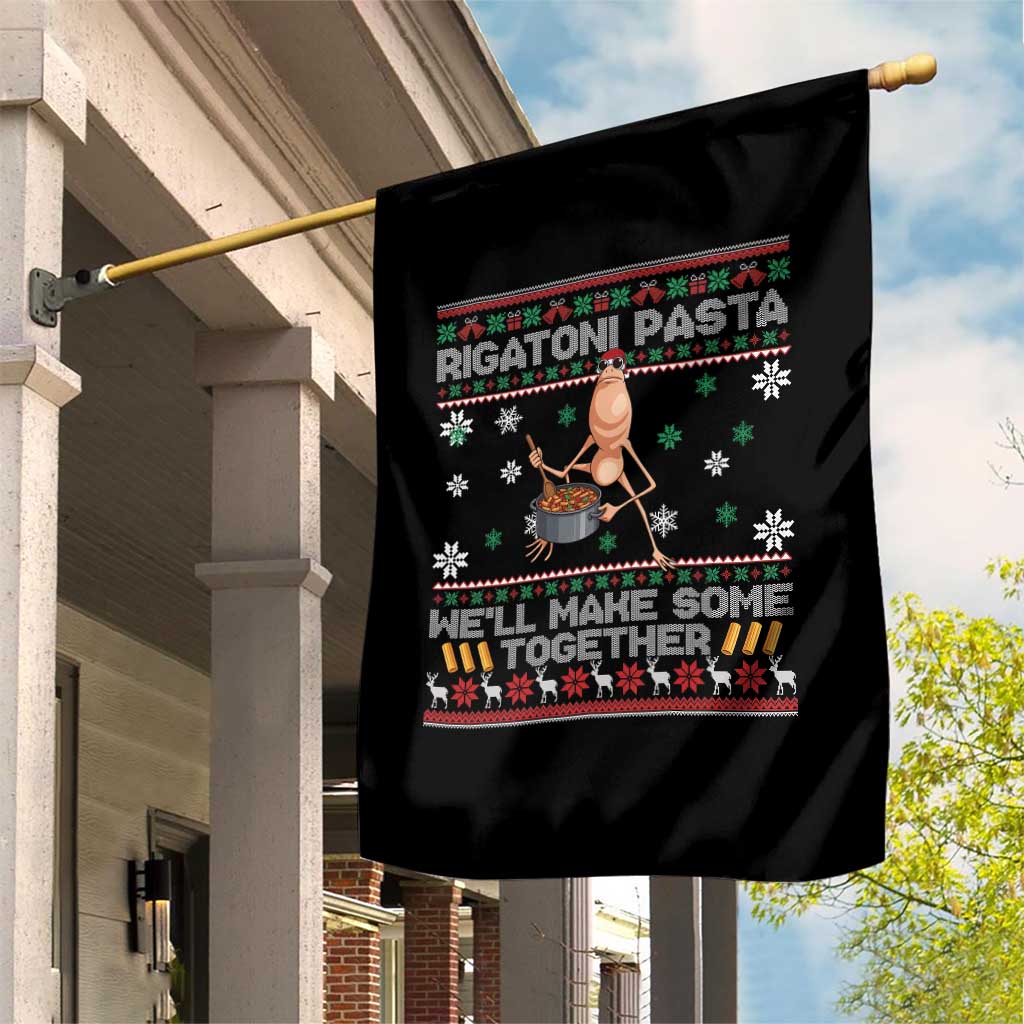 Marcus The Worm Christmas Meme Garden Flag Rigatoni Pasta We Will Make Some Together TS14 Print Your Wear