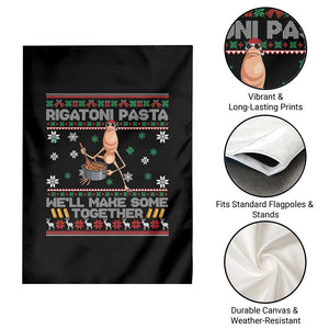 Marcus The Worm Christmas Meme Garden Flag Rigatoni Pasta We Will Make Some Together TS14 Print Your Wear
