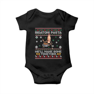 Marcus The Worm Christmas Meme Baby Onesie Rigatoni Pasta We Will Make Some Together - Print Your Wear
