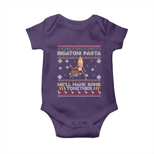 Marcus The Worm Christmas Meme Baby Onesie Rigatoni Pasta We Will Make Some Together TS14 Purple Print Your Wear