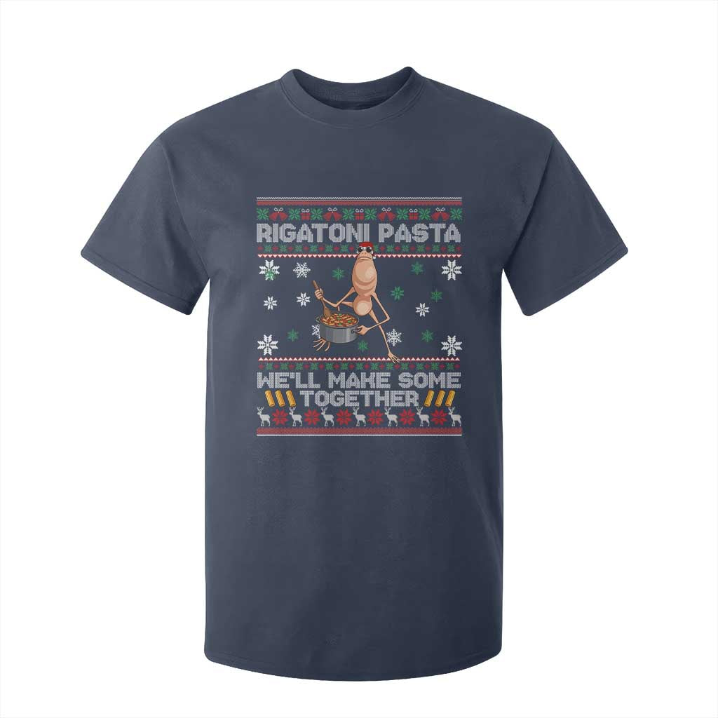 Marcus The Worm Christmas Meme T Shirt For Kid Rigatoni Pasta We Will Make Some Together TS14 Navy Print Your Wear