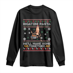 Marcus The Worm Christmas Meme Long Sleeve Shirt Rigatoni Pasta We Will Make Some Together TS14 Black Print Your Wear