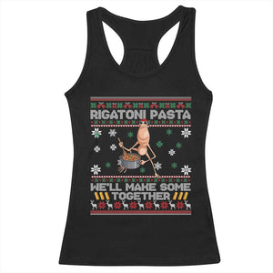 Marcus The Worm Christmas Meme Racerback Tank Top Rigatoni Pasta We Will Make Some Together TS14 Black Print Your Wear
