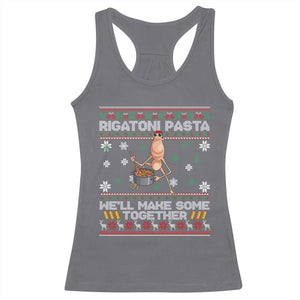 Marcus The Worm Christmas Meme Racerback Tank Top Rigatoni Pasta We Will Make Some Together TS14 Charcoal Print Your Wear