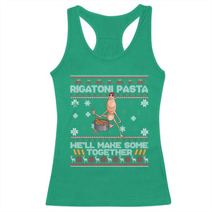 Marcus The Worm Christmas Meme Racerback Tank Top Rigatoni Pasta We Will Make Some Together TS14 Irish Green Print Your Wear