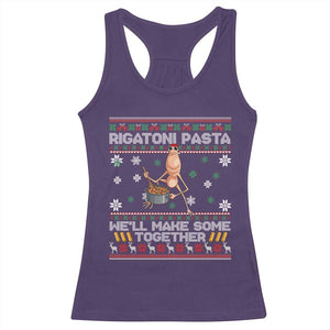 Marcus The Worm Christmas Meme Racerback Tank Top Rigatoni Pasta We Will Make Some Together TS14 Purple Print Your Wear