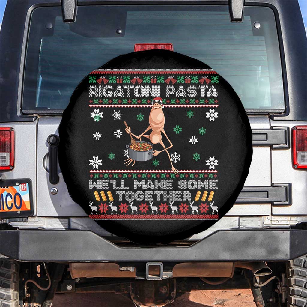 Marcus The Worm Christmas Meme Spare Tire Cover Rigatoni Pasta We Will Make Some Together TS14 No hole Black Print Your Wear