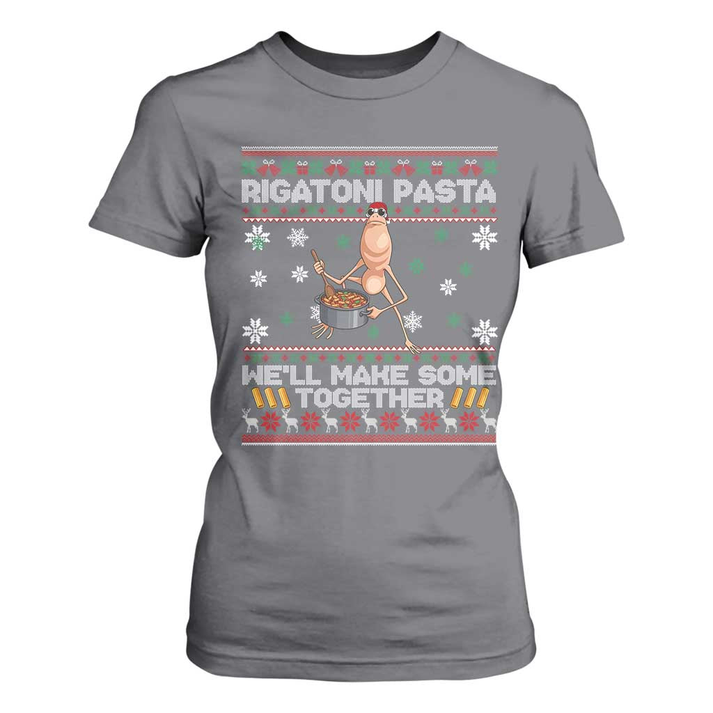 Marcus The Worm Christmas Meme T Shirt For Women Rigatoni Pasta We Will Make Some Together TS14 Charcoal Print Your Wear