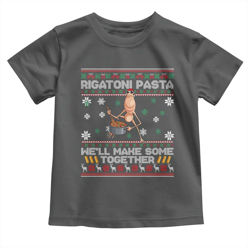 Marcus The Worm Christmas Meme Toddler T Shirt Rigatoni Pasta We Will Make Some Together TS14 Dark Heather Print Your Wear